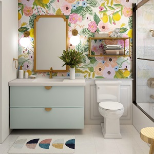 Цветная и яркая ванная комната: как преобразить санузел в Сосновке - sosnovka.mebel54.com | фото