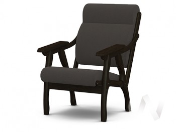 Кресло Вега-10 (венге лак/ULTRA GRAFIT) в Сосновке - sosnovka.mebel54.com | фото