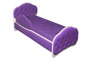 Кровать 170 Гармония 32 Фиолетовый (мягкий бортик) в Сосновке - sosnovka.mebel54.com | фото