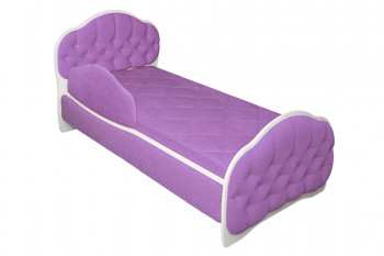 Кровать 180 Гармония 67 Светло-фиолетовый (мягкий бортик) в Сосновке - sosnovka.mebel54.com | фото