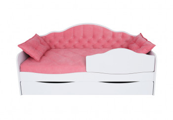 Кровать 190 серии Иллюзия Лайт 1 ящик 89 Розовый (подушки) в Сосновке - sosnovka.mebel54.com | фото