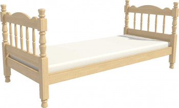 Кровать одинарная Аленка из массива сосны 800*1890 Сосна в Сосновке - sosnovka.mebel54.com | фото