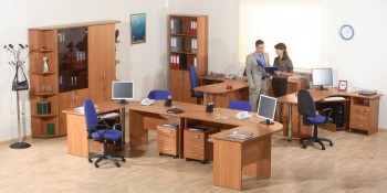 Мебель для персонала Альфа 61 Ольха в Сосновке - sosnovka.mebel54.com | фото
